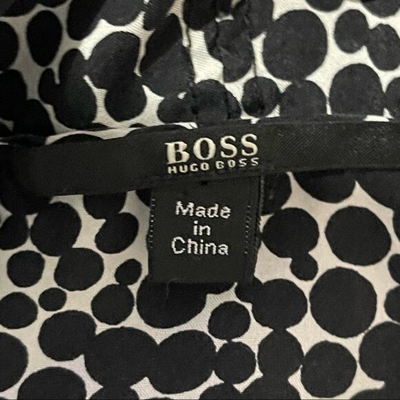 Hugo Boss Black and White Silk Dress size 2 - Picture 6 of 13
